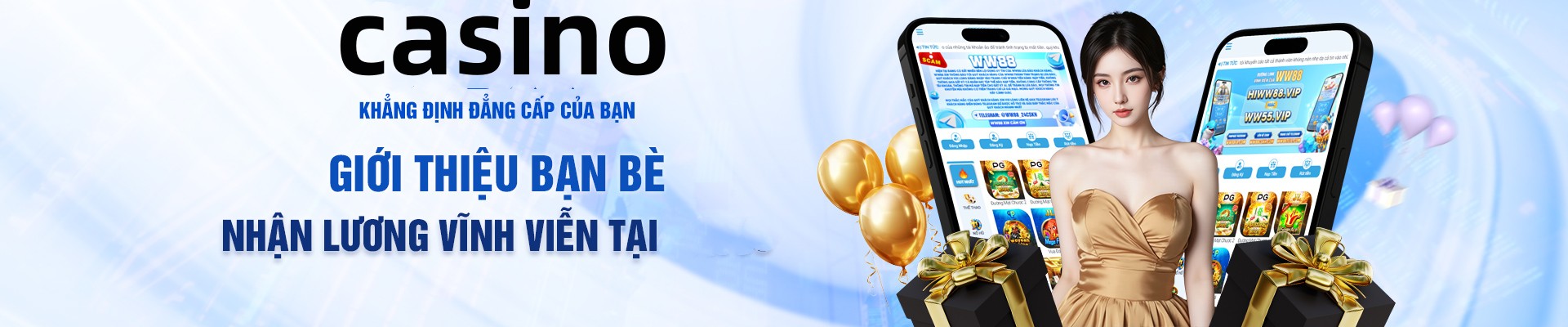 Hình ảnh quảng cáo của vvvwin hiển thị nền tảng và các lợi ích
