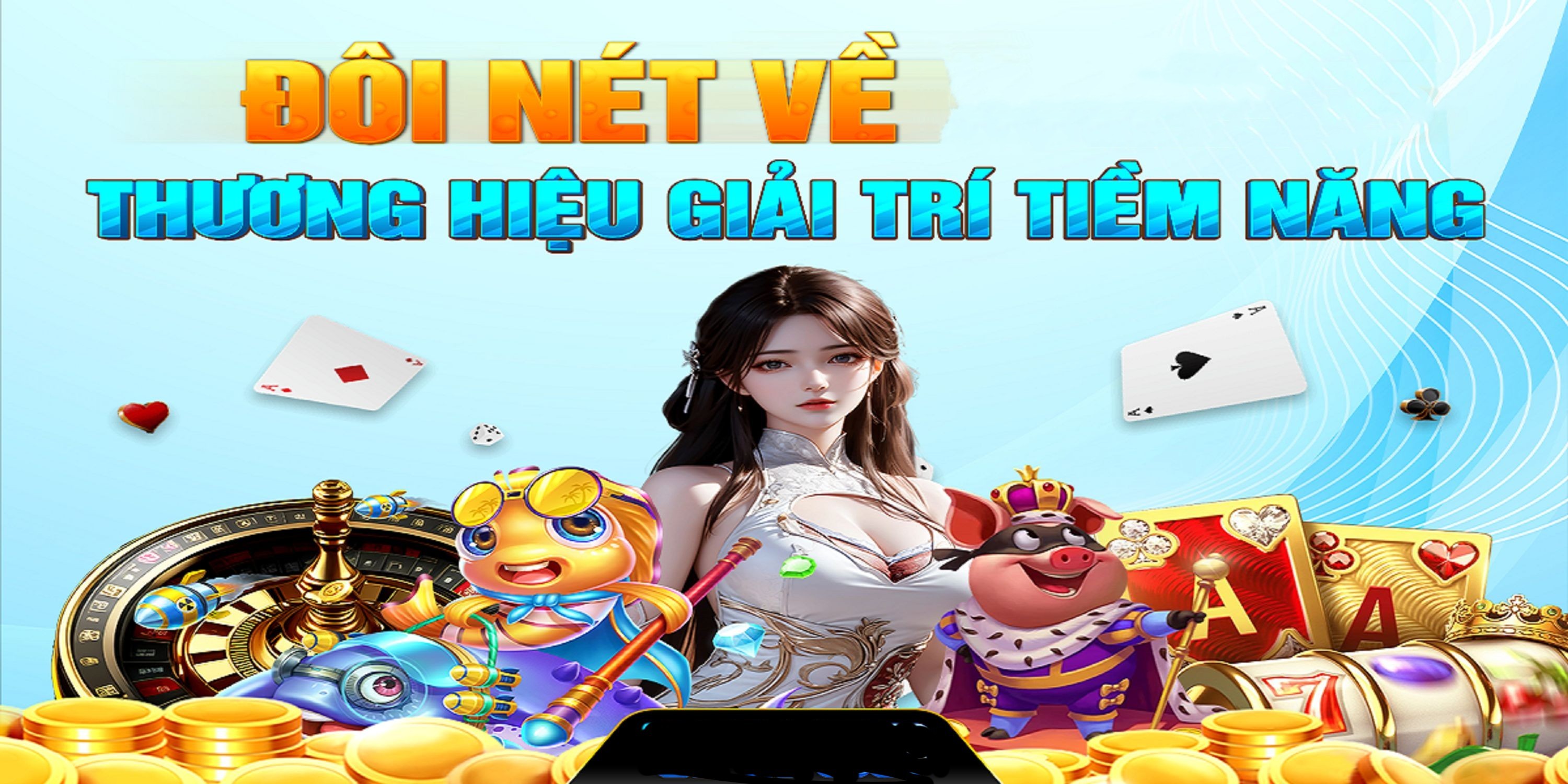 Hình ảnh quảng cáo của vvvwin hiển thị nền tảng và các lợi ích